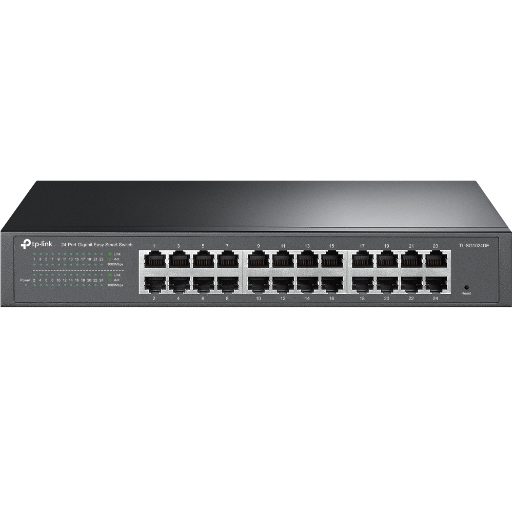 TP-Link TL-SG1024DE 24-Port Gigabit Easy Smart Switch | Desktop/Rackmount | Fanless Design TP-Link TL-SG1024DE 24-Port Gigabit Easy Smart Switch | Desktop/Rackmount | Fanless Design
